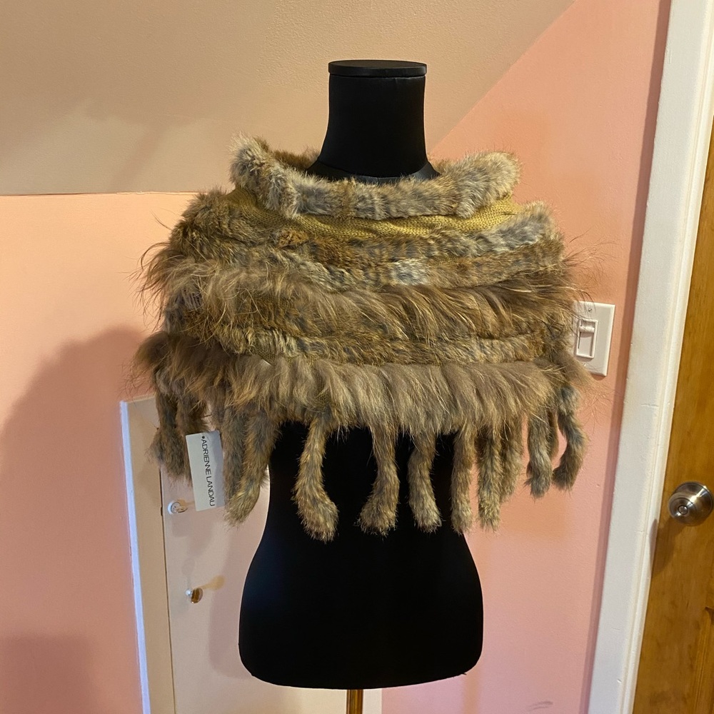 Adrienne Landau Fur Scarf/Shawl